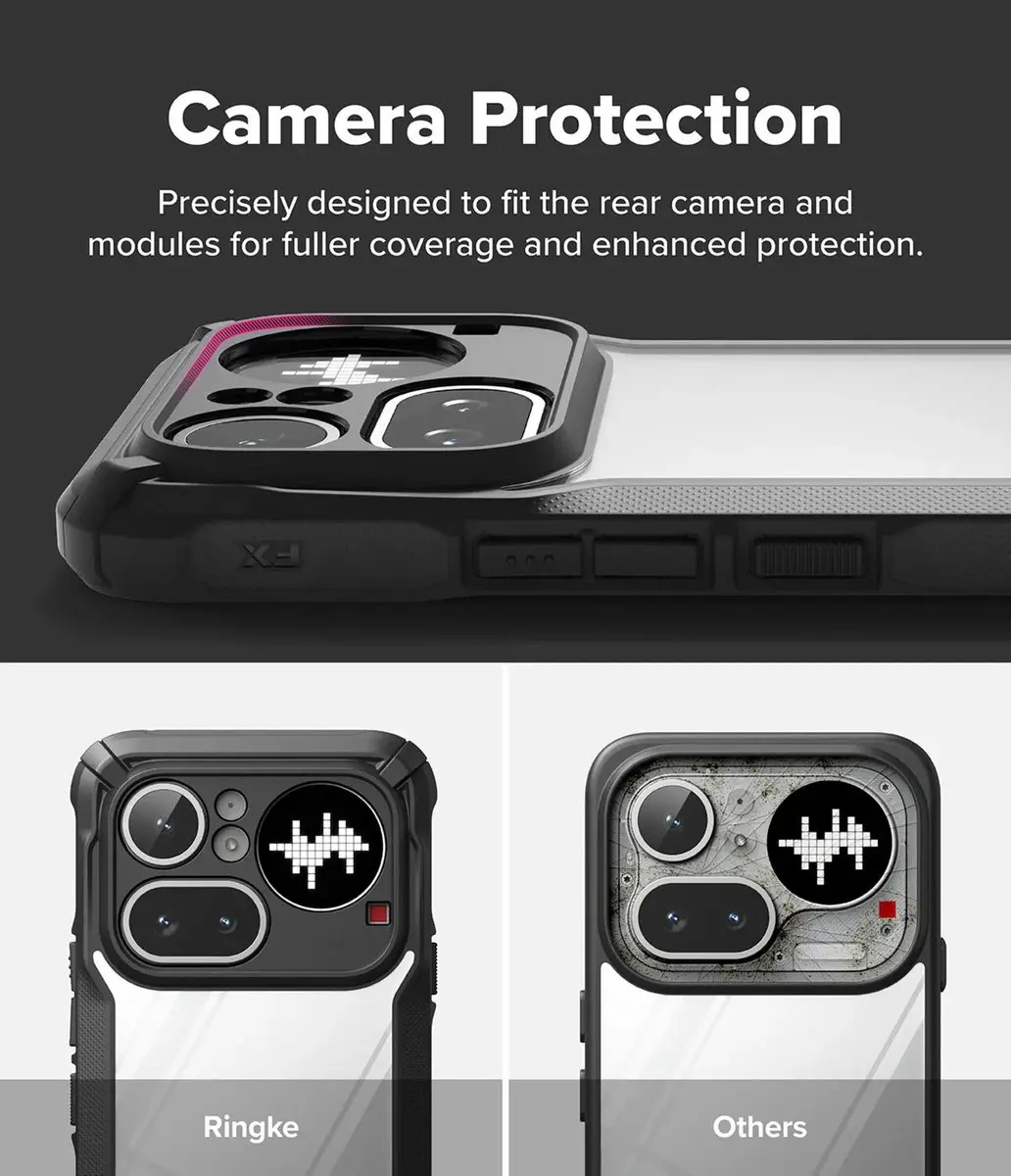 Ringke Fusion X Hoesje Nothing Phone (4a) Pro - Zwart