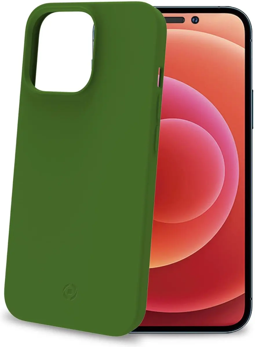 Celly Planet Siliconen Hoesje iPhone 14 Pro - Groen - 8021735197133