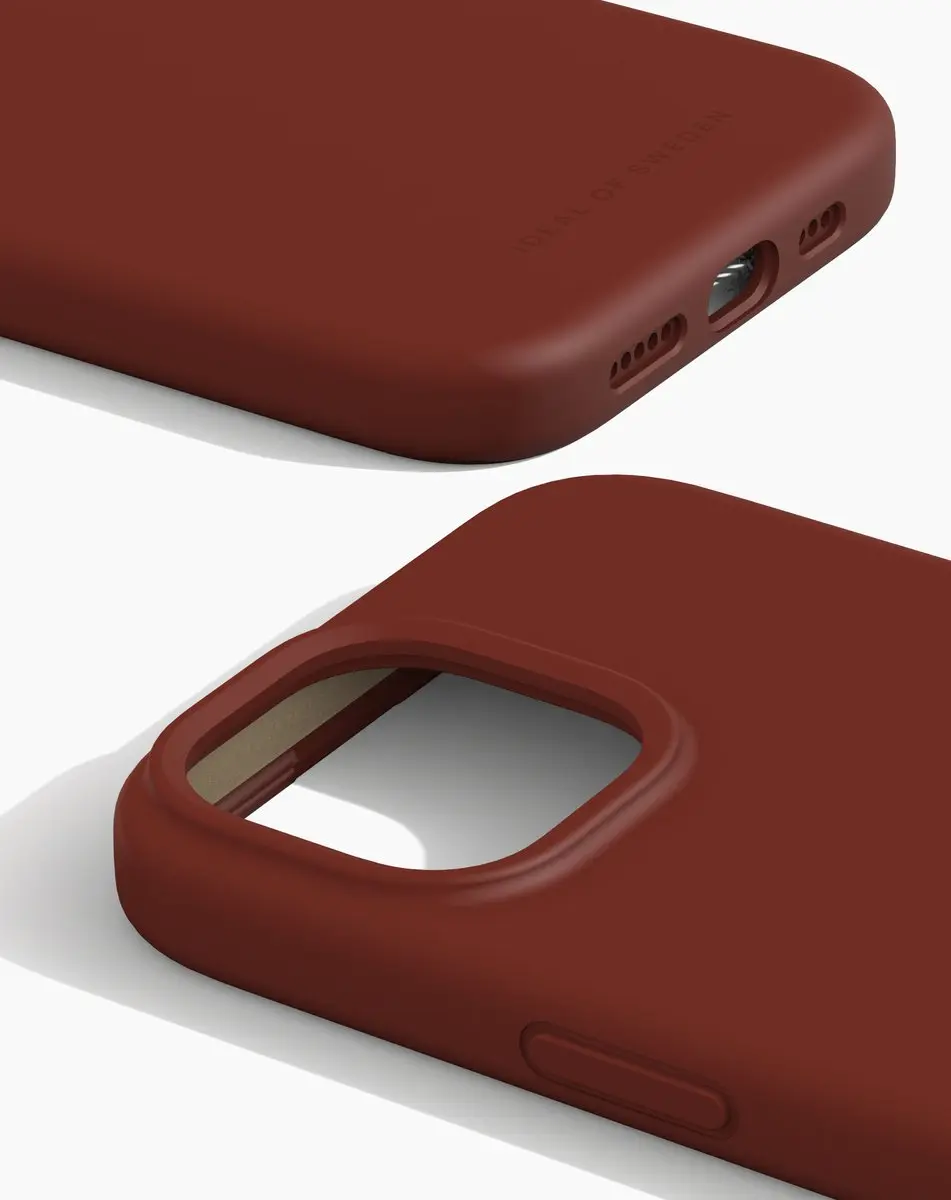 iDeal of Sweden Silicone Case MagSafe iPhone 15 Dark Amber - IDSICMS-I2361-489 - afbeelding 4 van 6