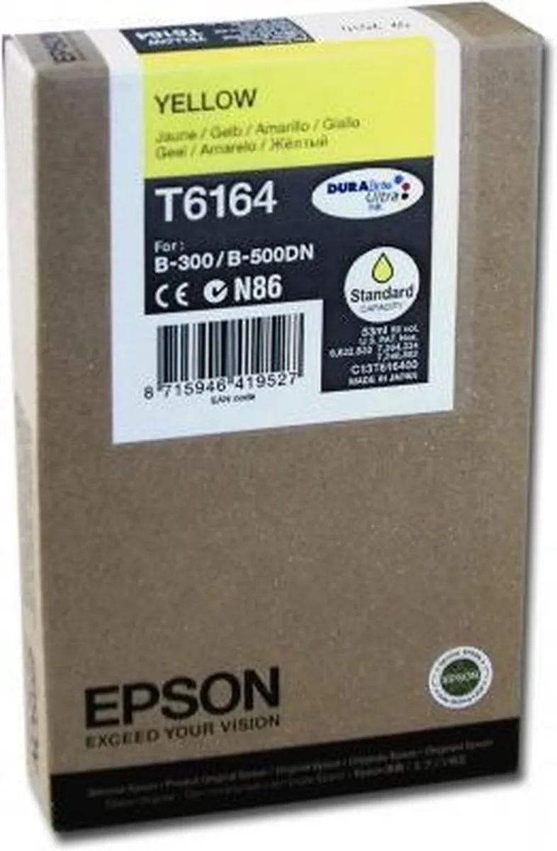 Epson T6164 Inktcartridge Geel C13T616400