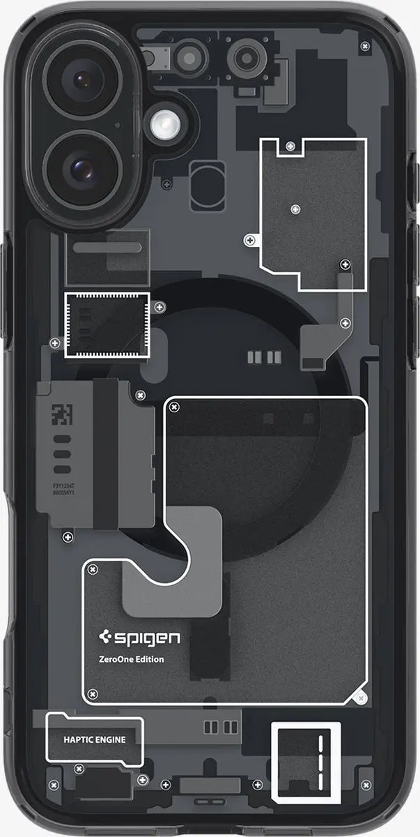 Spigen Ultra Hybrid MagFit ACS08078 Hoesje - iPhone 16 Plus - Zwart