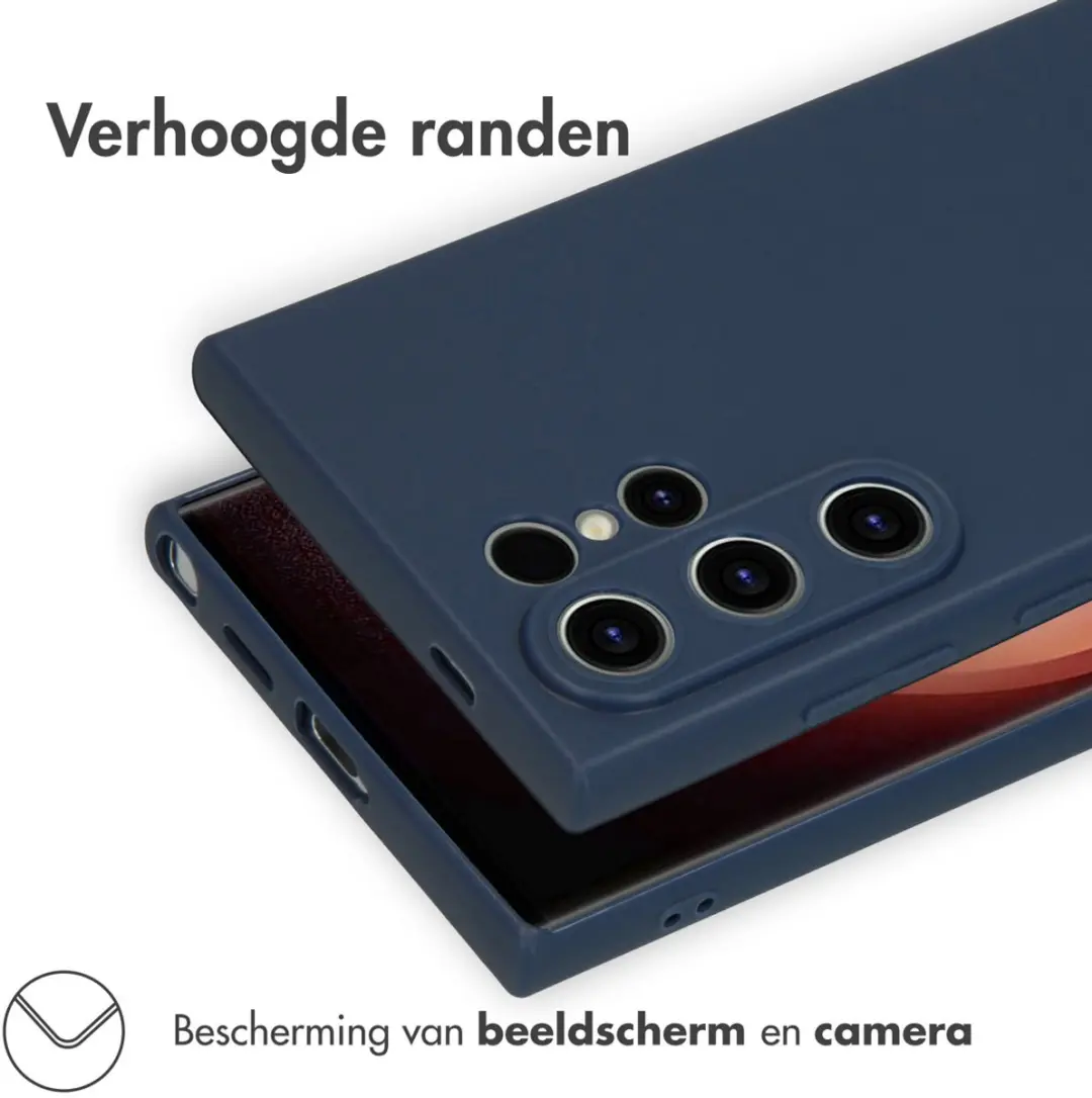 imosHion Hoesje Samsung Galaxy S24 Ultra - Donkerblauw