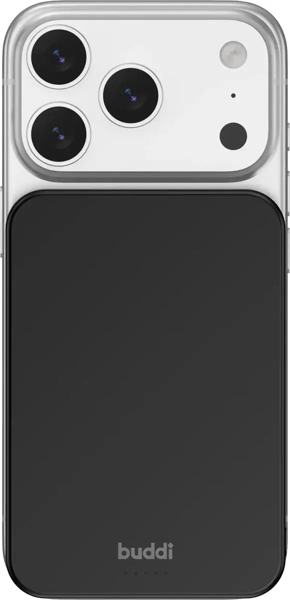 Buddi Connect Pro Powerbank 10.000mAh - MagSafe & Qi2 - 15W - Zwart - afbeelding 6 van 6