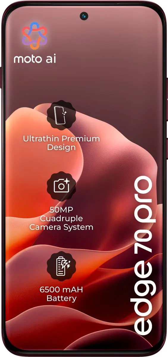 Motorola Edge 70 Pro PBC20084SE - 256GB - PANTONE Zinfandel