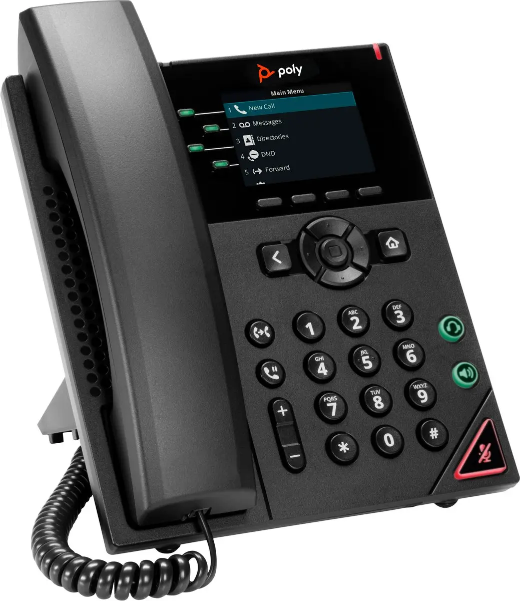 HP Poly VVX 250 IP-Telefoon - 4-lijnen - 2.8" - Black