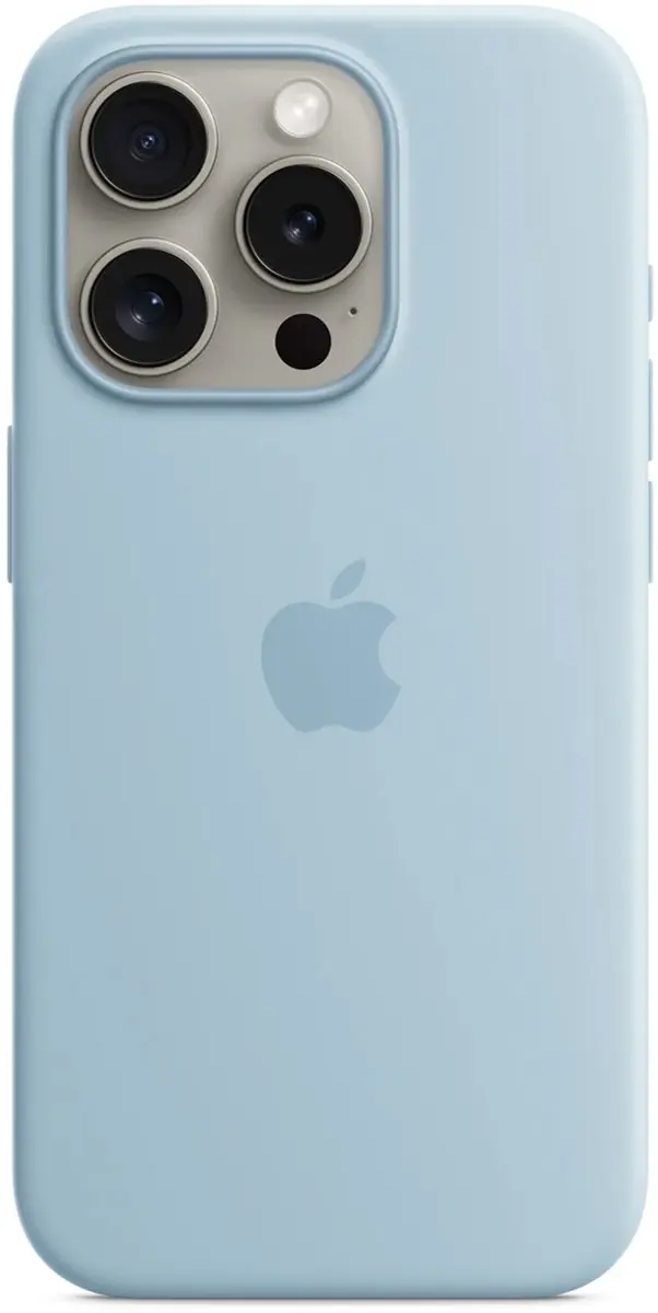Apple iPhone 15 Pro Siliconenhoesje MWNM3ZM/A - Lichtblauw