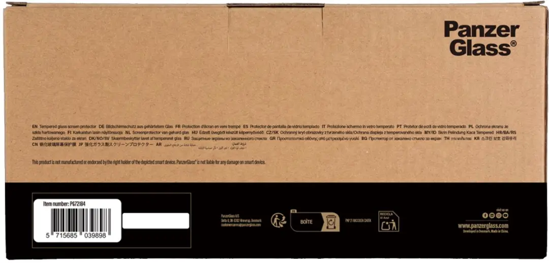 PanzerGlass iPhone 17/16 Pro Screen Protector - Doorzichtig