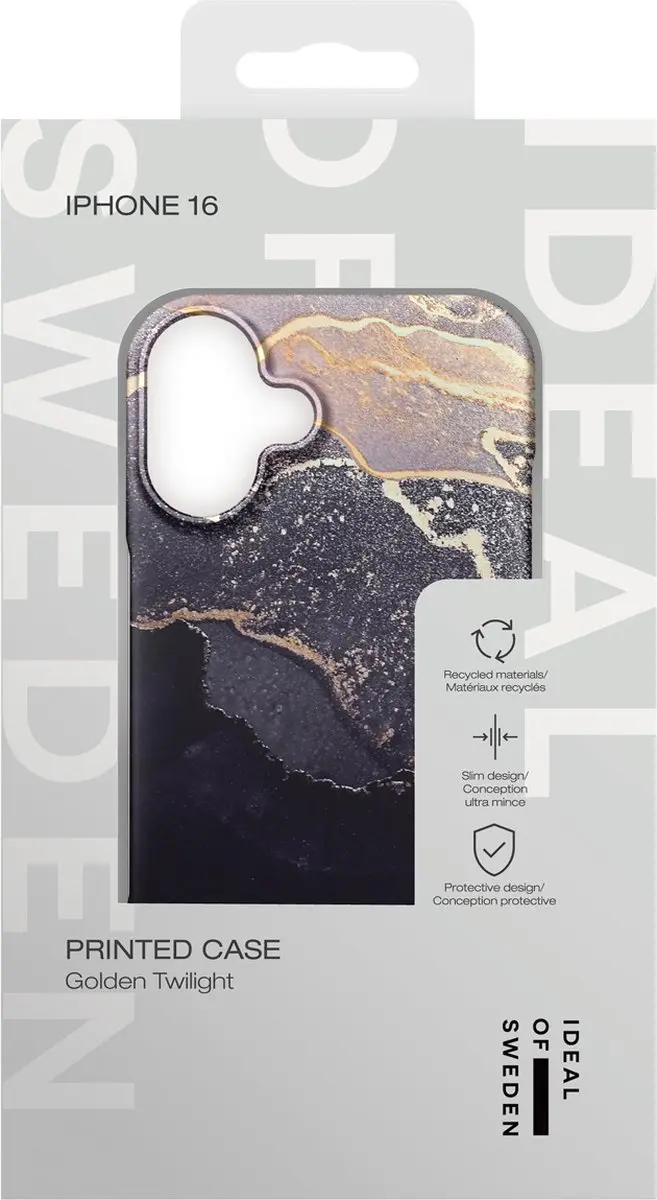 iDeal of Sweden iPhone 16 Backcover Golden Twilight Marble - IDFC-I2461-321 - afbeelding 6 van 6