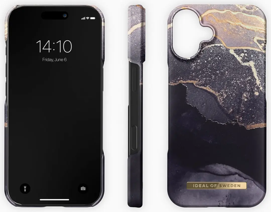 iDeal of Sweden iPhone 16 Backcover Golden Twilight Marble - IDFC-I2461-321