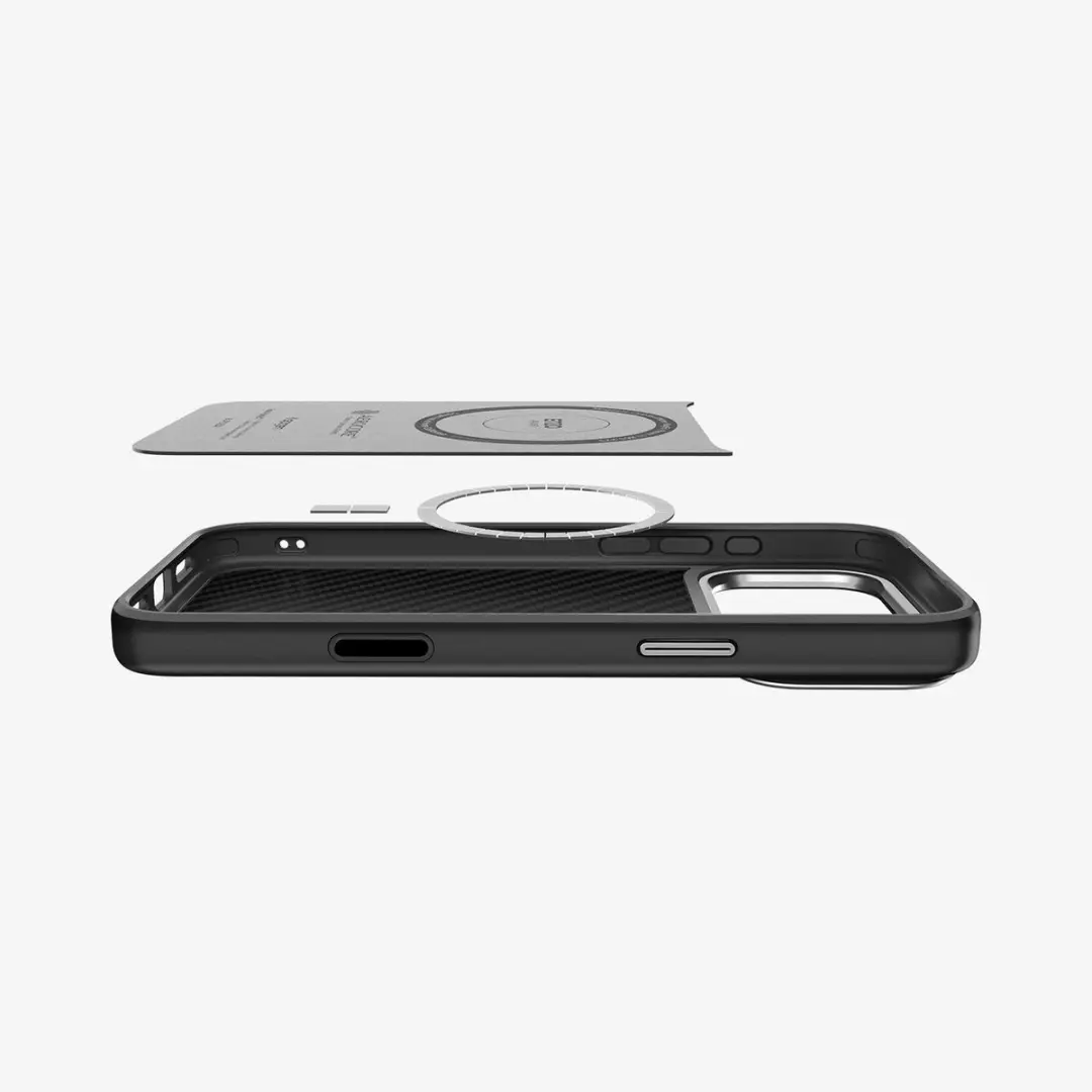Spigen Enzo Aramid Hoes iPhone 17 Pro - Carbon - MagSafe