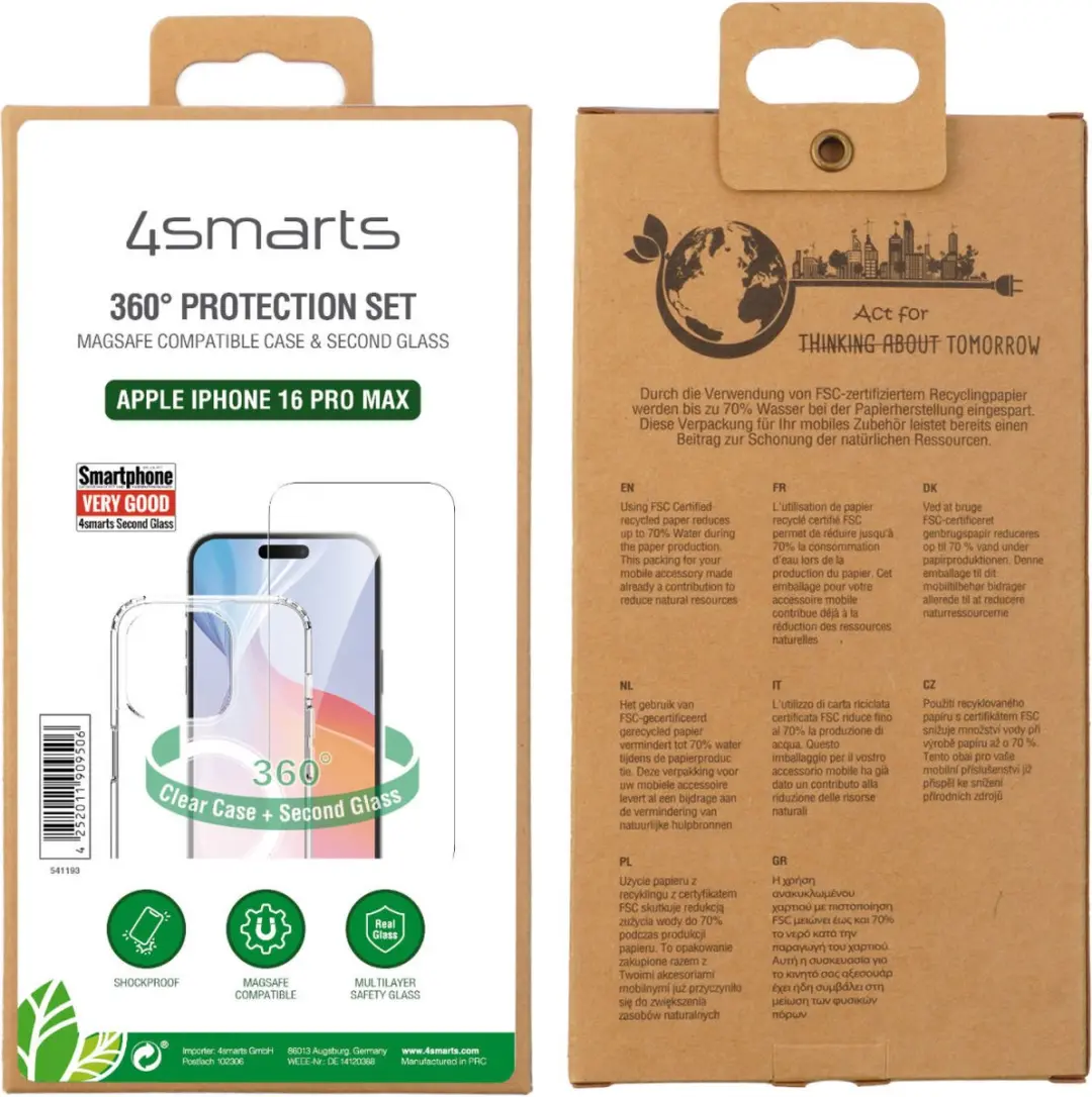 4Smarts Beschermhoes iPhone 16 Pro Max MagSafe - Transparant