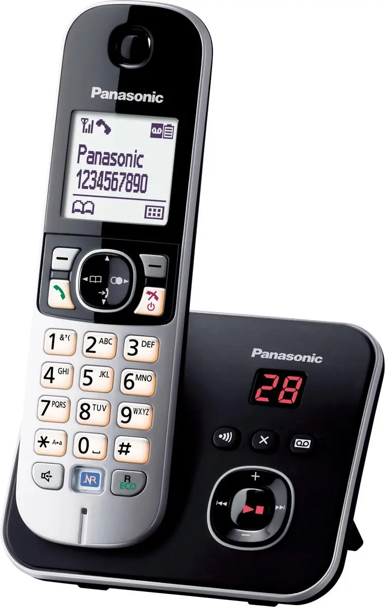 Panasonic KX-TG6821GB DECT Telefoon met Antwoordapparaat - Zwart - afbeelding 3 van 4