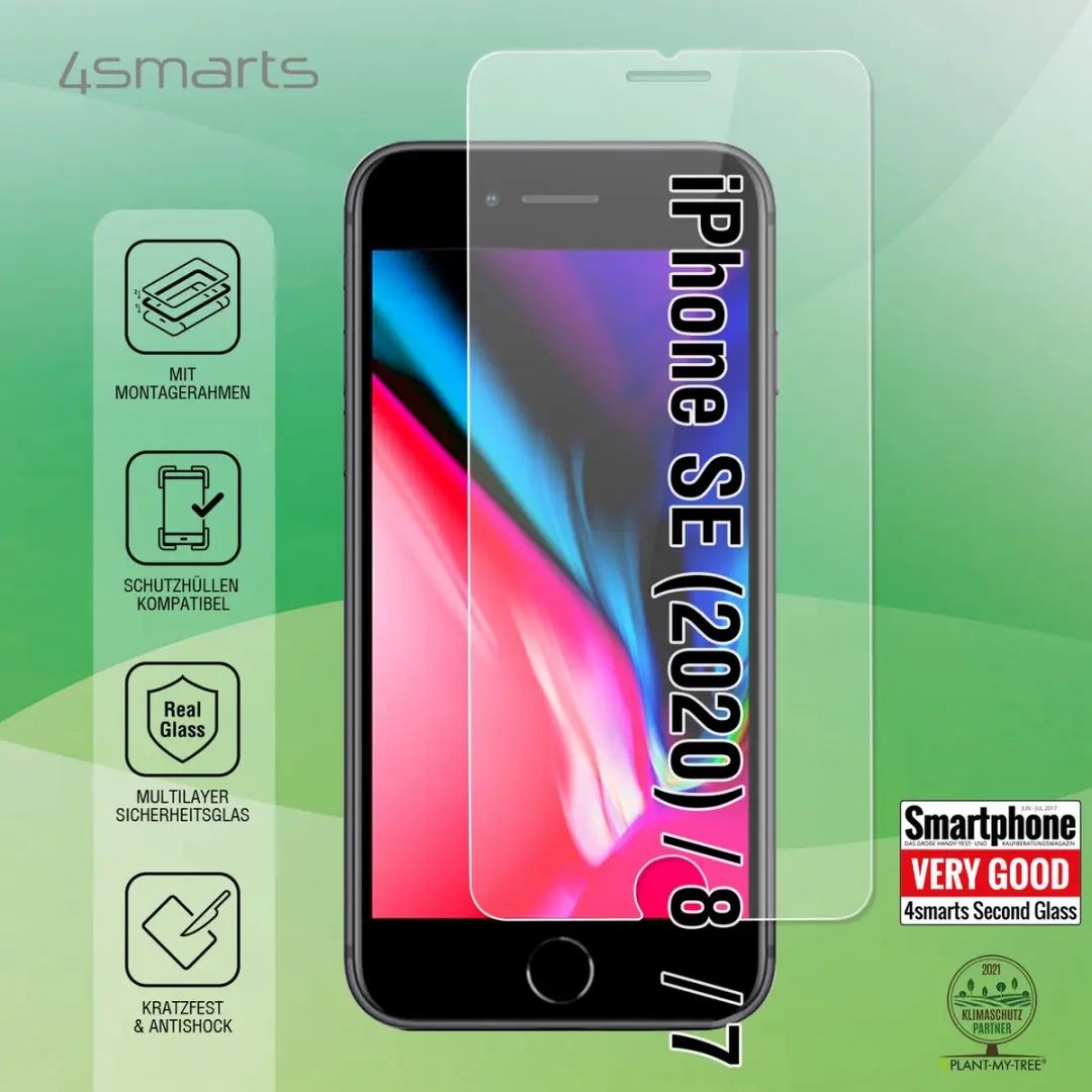 4Smarts Second Glass X-Pro Apple iPhone 7 Schermbeschermer - Doorzichtig