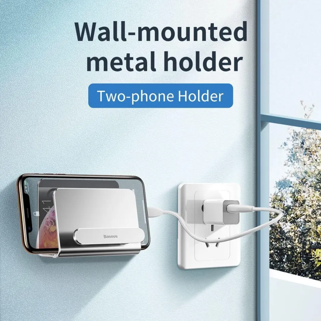 Baseus Metalen Telefoonhouder SUBG - Zilver