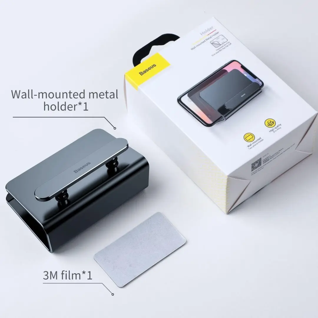 Baseus Metalen Telefoonhouder SUBG - Zilver