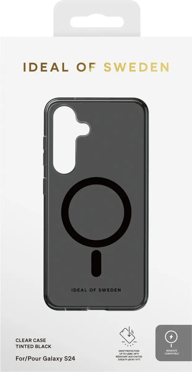 iDeal of Sweden Clear Case MagSafe S24 - Samsung Galaxy S24 - IDCLCMS-S24-470 - Tinted Black - afbeelding 6 van 6