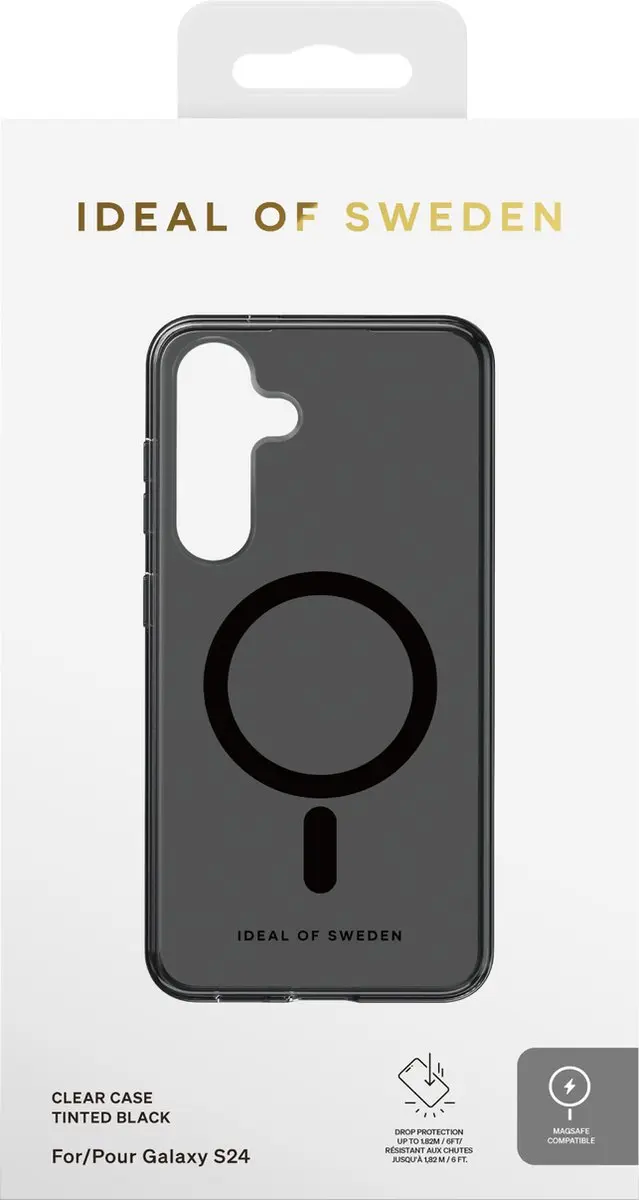 iDeal of Sweden Clear Case MagSafe S24 - Samsung Galaxy S24 - IDCLCMS-S24-470 - Tinted Black - afbeelding 5 van 6