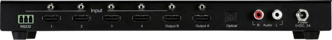 SpeaKa Professional SP-8753144 HDMI-switch 4x2 - 4K - Zwart