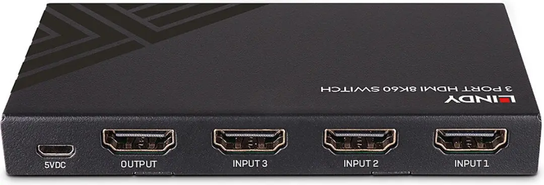 Lindy 38369 HDMI 8K60 Switch - 3 Poorten - Zwart