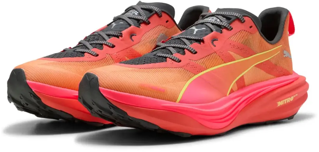 PUMA Deviate Nitro Elite Trailschoenen - Melon Glow/Red Glamour/Pure Pink