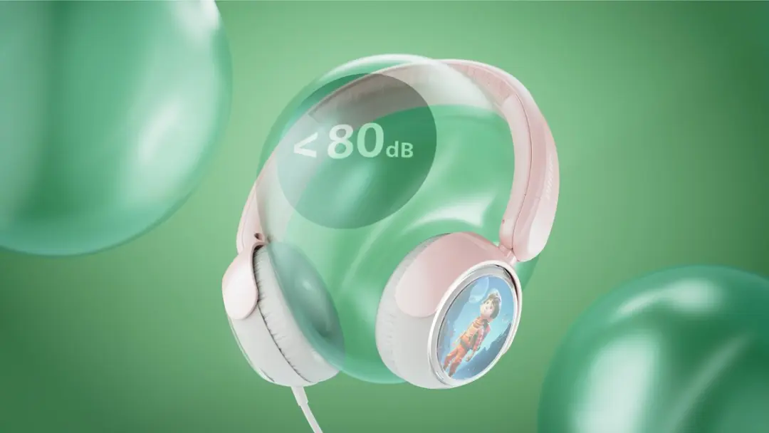 Philips TAK2000 Kinderkoptelefoon - Lichtroze/Wit