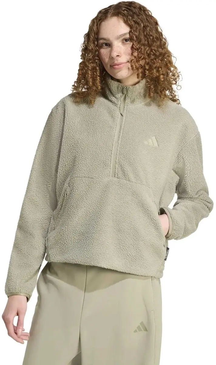 Adidas City Tech High Pile Fleece Jacket - Zwart L
