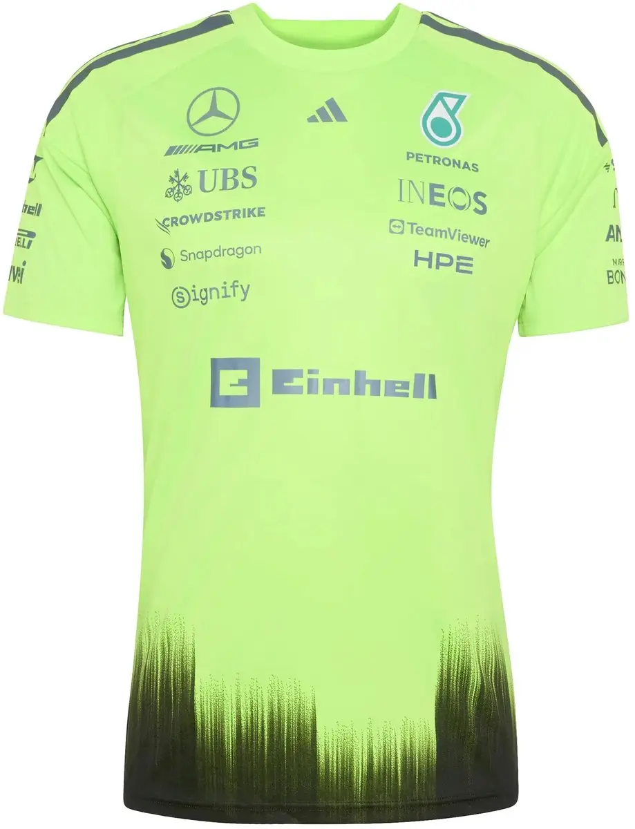 adidas Mercedes AMG Petronas F1 Shirt M - Zonnig Groen