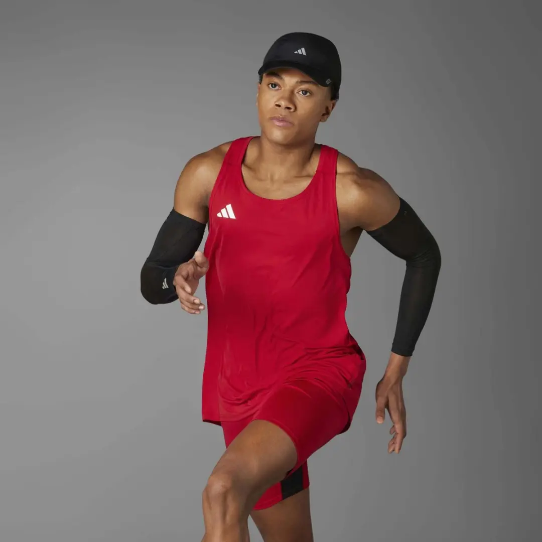 Adidas Adizero E Sports Tanktop - Rood - XL