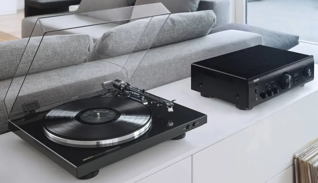 Denon DP-300F Volledig Automatische Platenspeler - Zilver