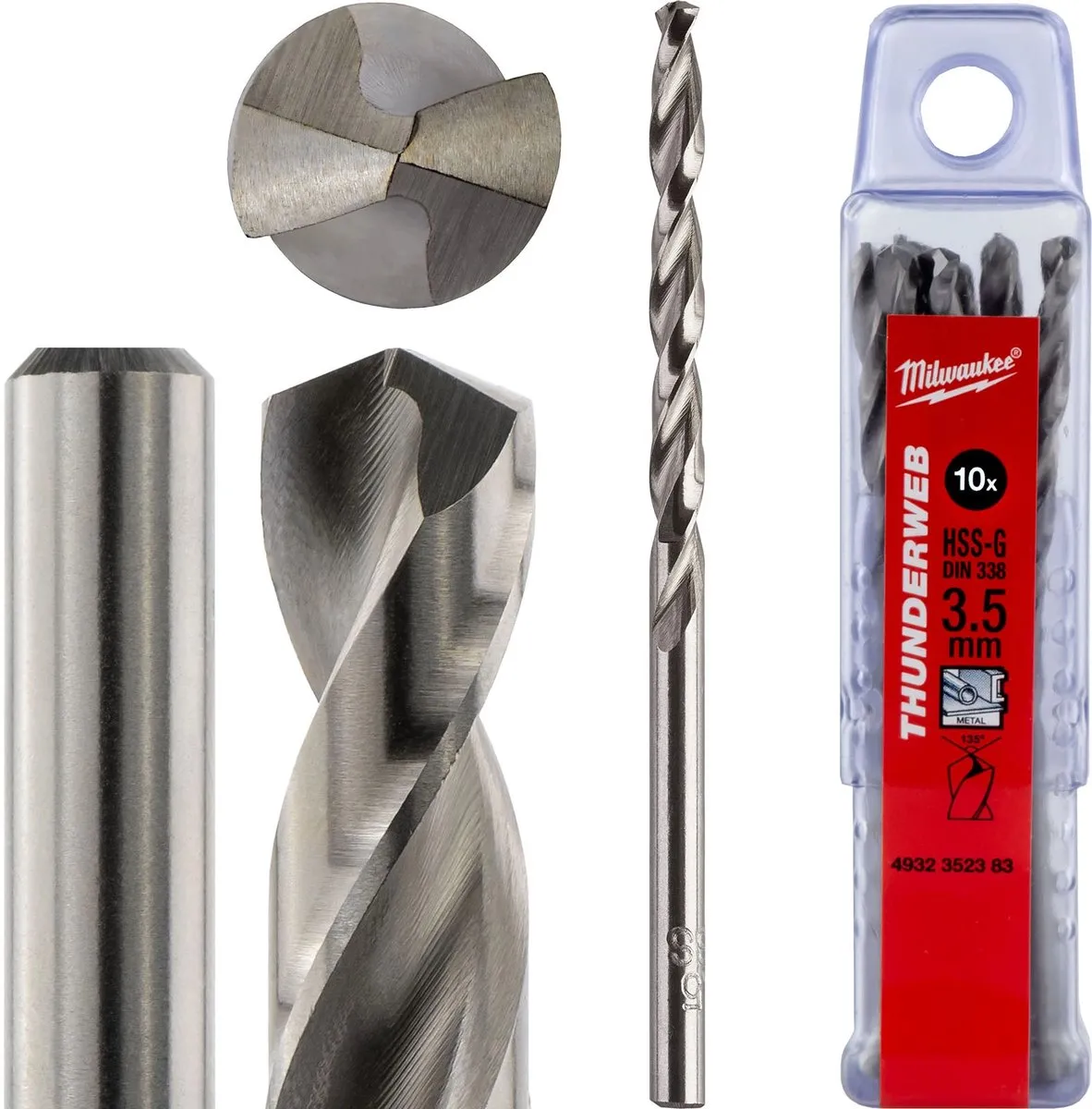 Milwaukee Thunderweb Metaalboren DIN 338 3.5x70mm