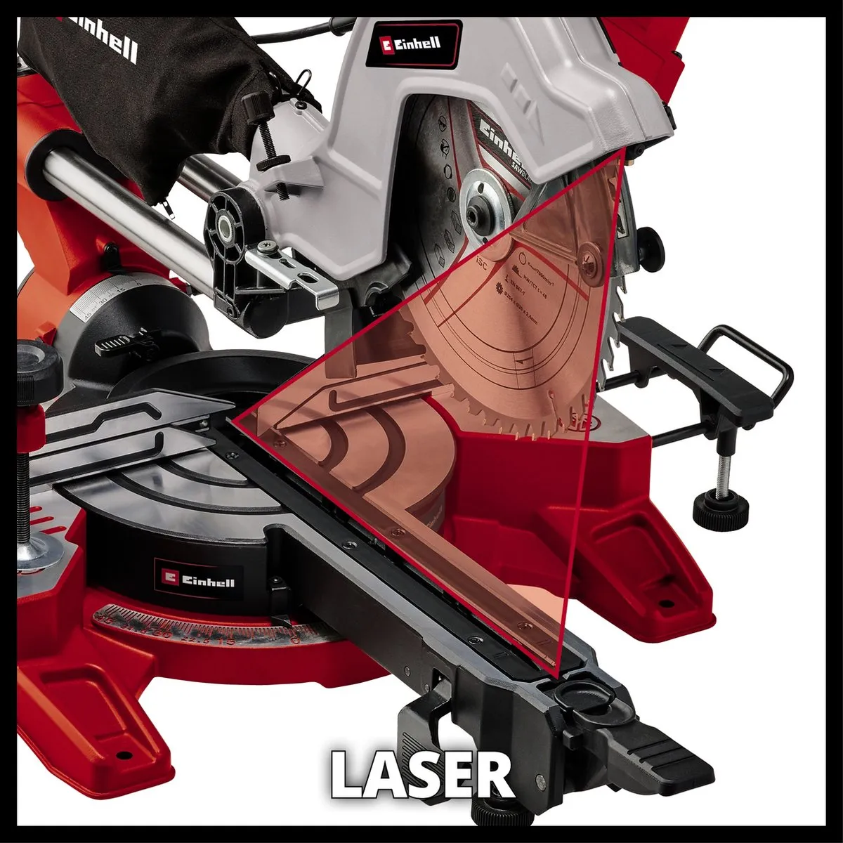Einhell TE-SM 10 L Dual Radiaalzaag 1800W - Ø254mm - Met laser