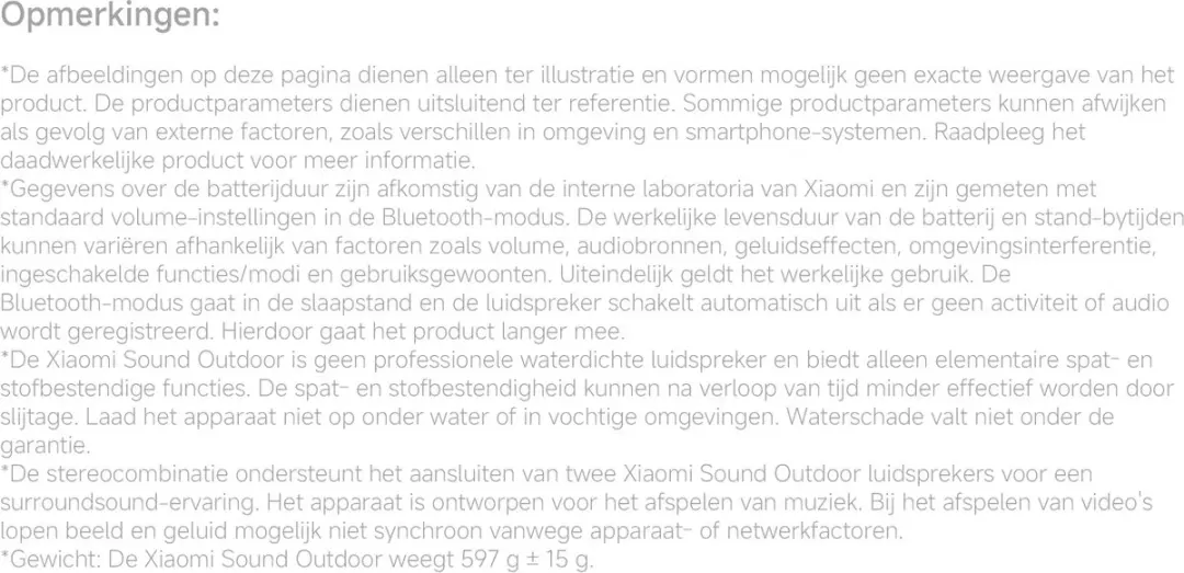 Xiaomi Sound Outdoor Speaker - 30W - IP67 - 12h Batterij - Gouden