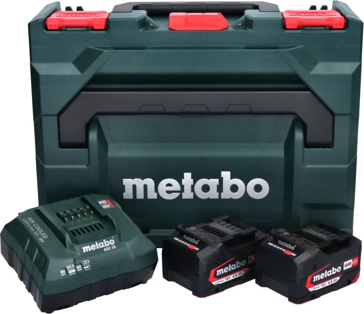 Metabo 685064000 18V Li-Ion Accu Starterset 2x 4.0Ah - 8.0Ah