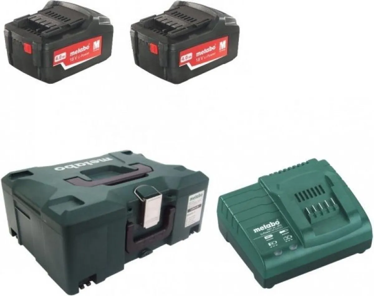 Metabo 685064000 18V Li-Ion Accu Starterset 2x 4.0Ah - 8.0Ah - afbeelding 6 van 6