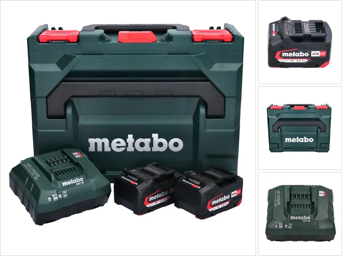 Metabo 685064000 18V Li-Ion Accu Starterset 2x 4.0Ah
