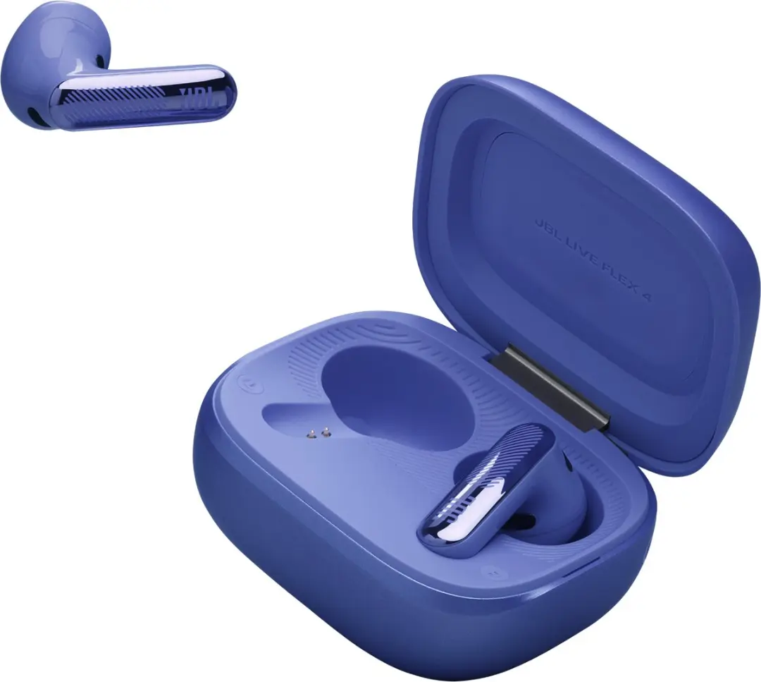 JBL Live Flex 4 Draadloze Oortjes Noise Cancelling Blauw