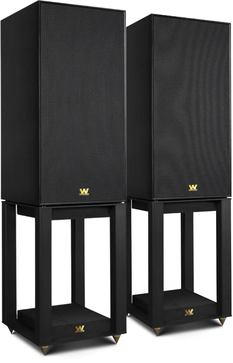 Wharfedale Super Linton Luidsprekers & Stands - 3-weg Kevlar - Zwart