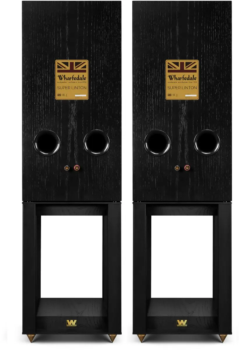 Wharfedale Super Linton Luidsprekers & Stands - 3-weg Kevlar - Zwart