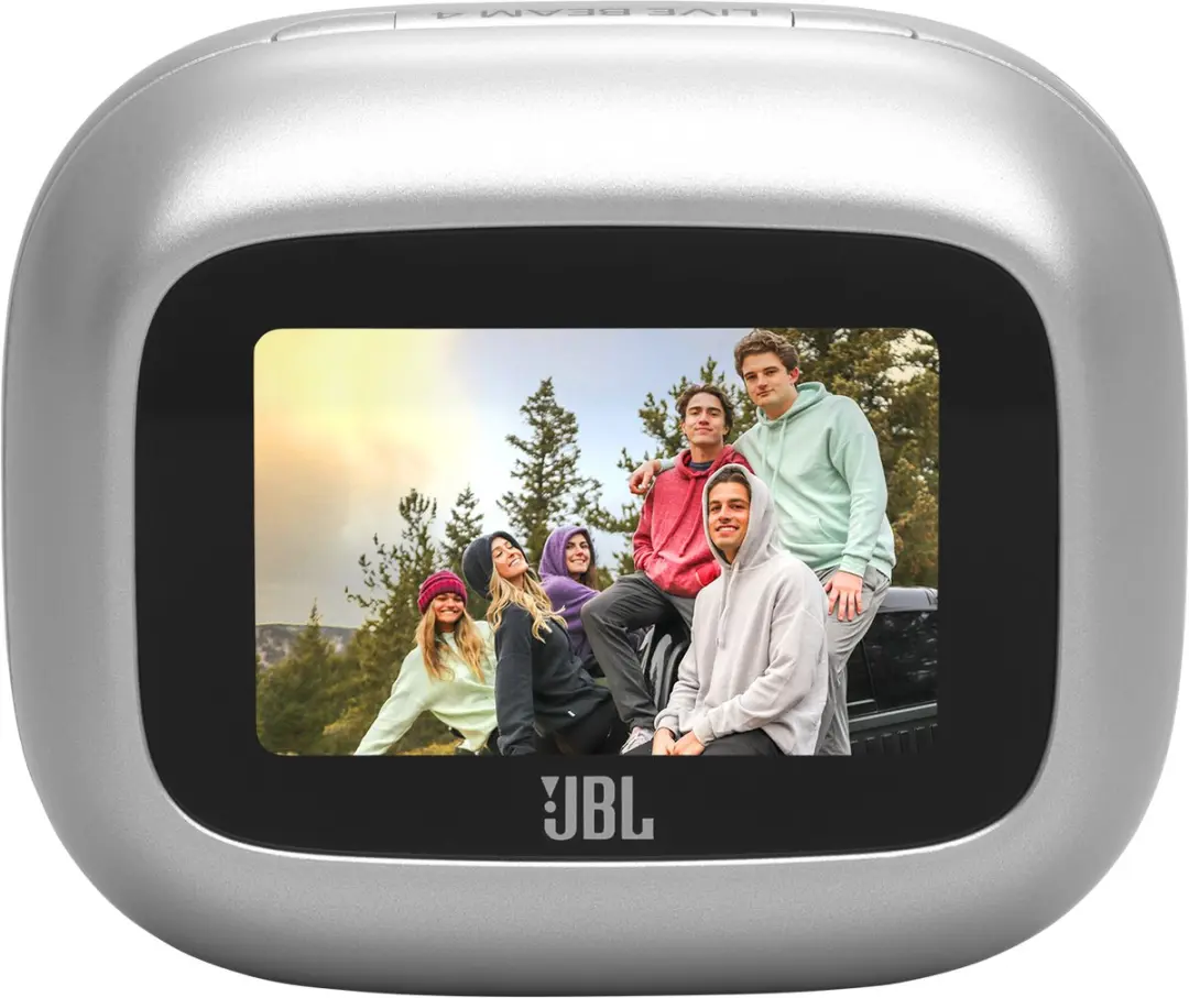 JBL Live Beam 4 True Wireless Oortjes - Noise Cancelling - 48u - IP55 - Zilver