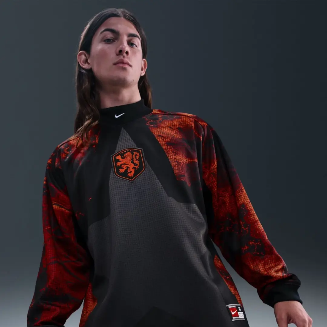 Nike Hollywood Keeper Voetbalshirt M - Zwart Oranje Wit