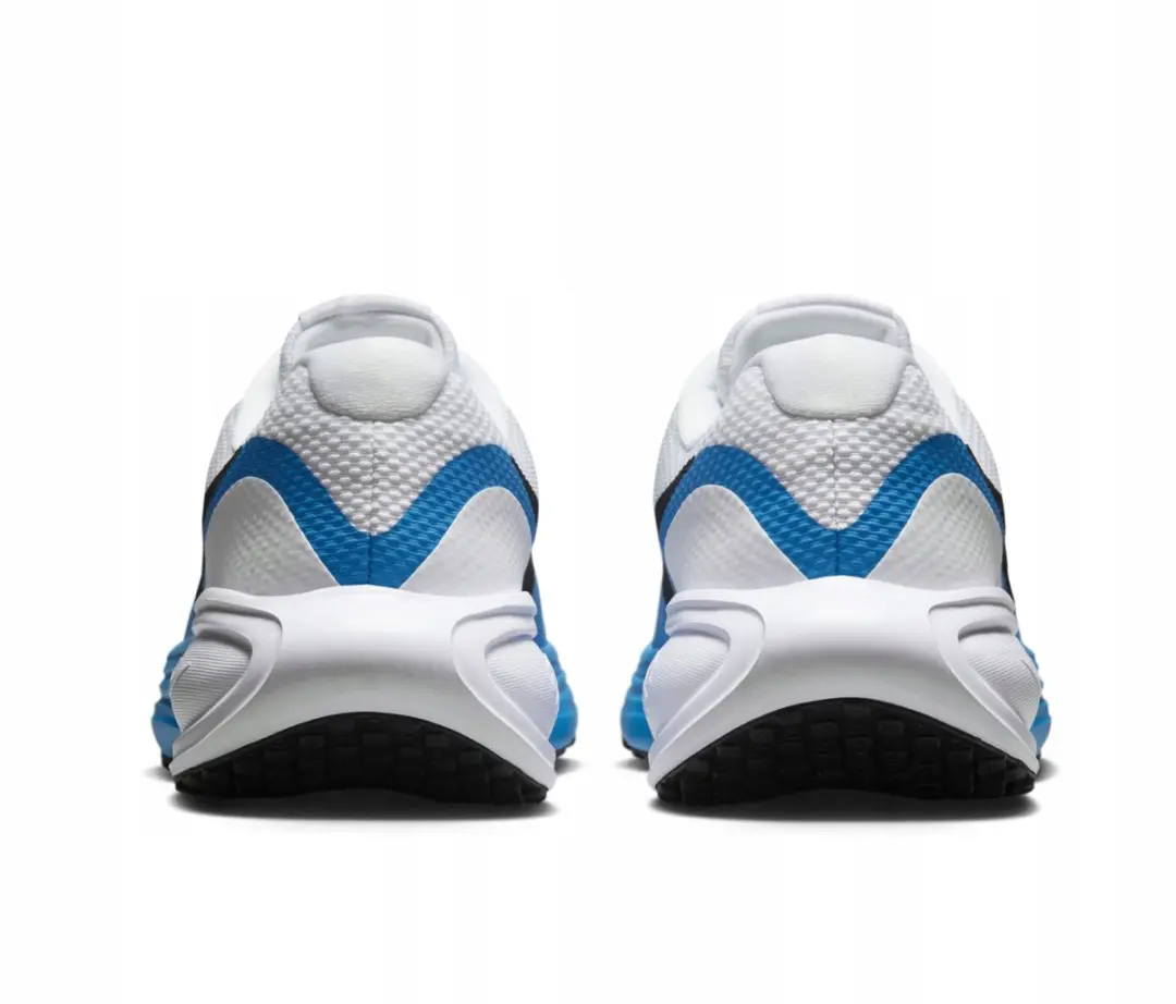Nike Revolution 8 HJ9198-103 Hardloopschoenen - Maat 45 - Wit/Blauw