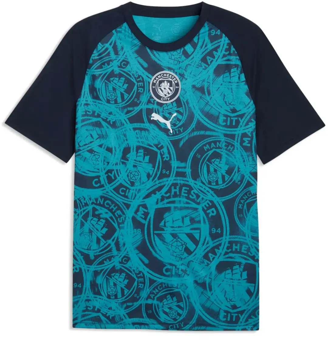 PUMA Manchester City Prematch Shirt 2025/26 - Grijs - L