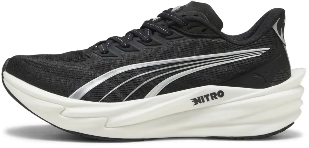 PUMA Deviate Nitro 4 Hardloopschoenen - 38.5 - Zwart/Wit