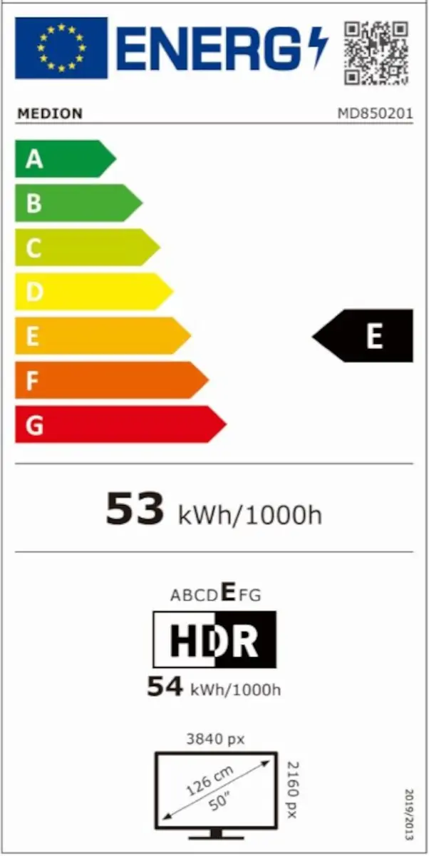 Medion 50" Ultra HD Smart TV MD850201 - HDR10 - 3x HDMI - Zwart