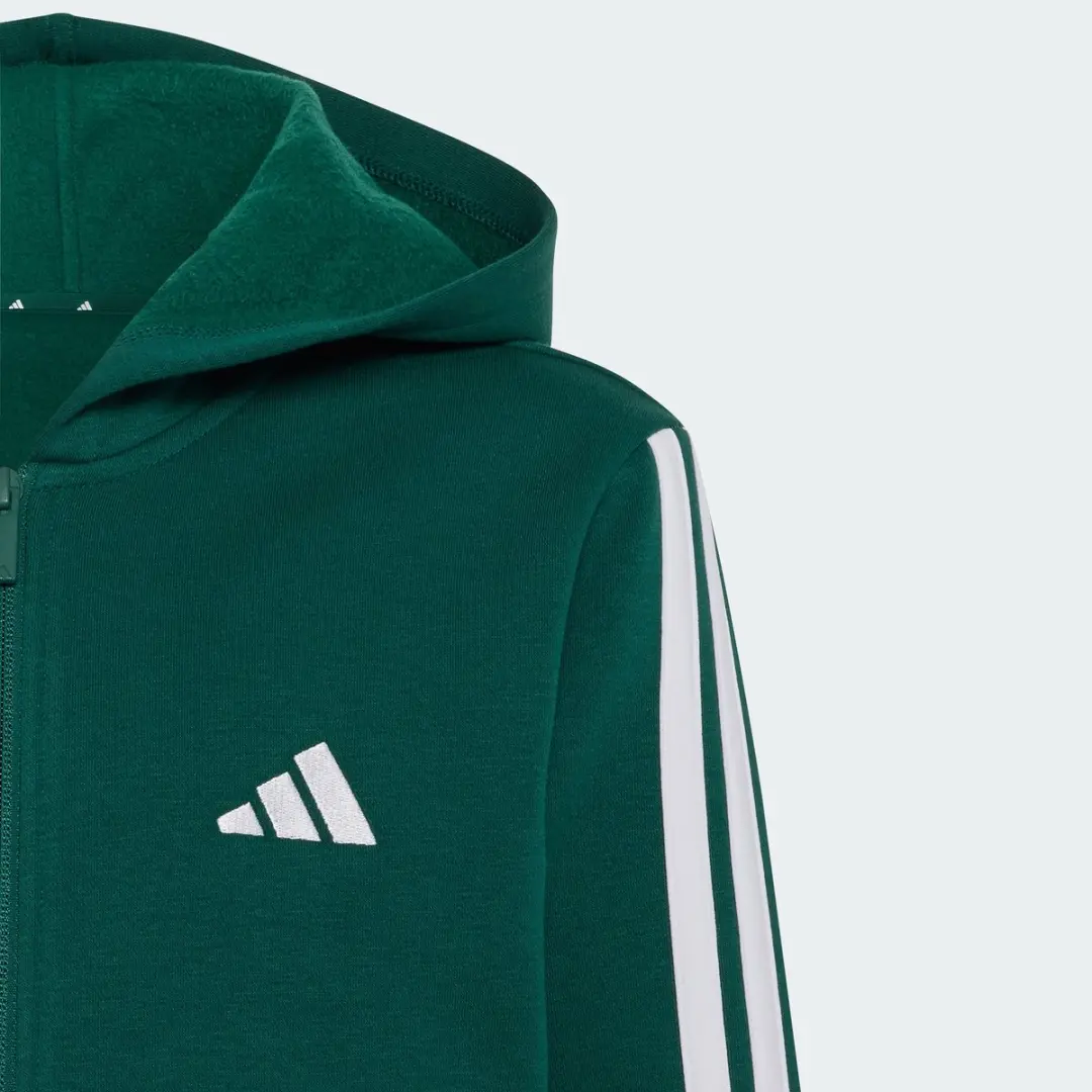 adidas Sportswear Essentials Ritshoodie Kids KT3373 - 128 - Groen