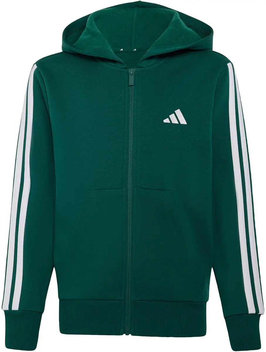 adidas Sportswear Essentials Ritshoodie Kids KT3373 - 128 - Groen