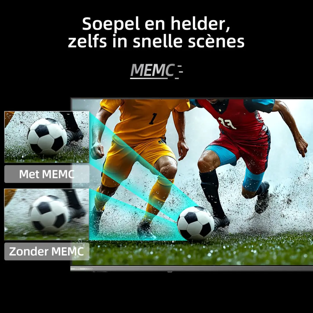 CHiQ U50QST Smart TV 50 Inch - 4K QLED Google TV - Zwart