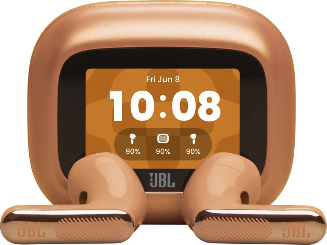 JBL Live Flex 4 Draadloze Oortjes - Noise Cancelling - 50u - IP54 - Oranje - afbeelding 6 van 6