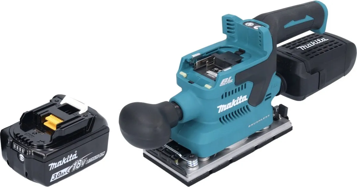Makita DBO 382 F1 Accu-excentrische Schuurmachine 18V - 12.000 t/min - 3,0 Ah