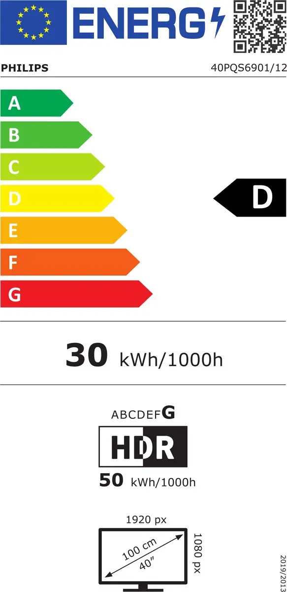 Philips 40PQS6901/12 Full HD Smart TV 102cm - Zwart